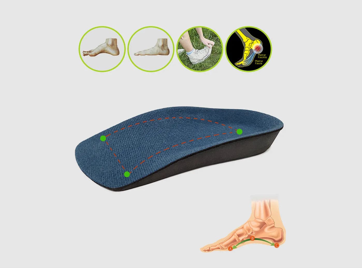 FitVille Arch Support Half Insoles V2 - Image 4