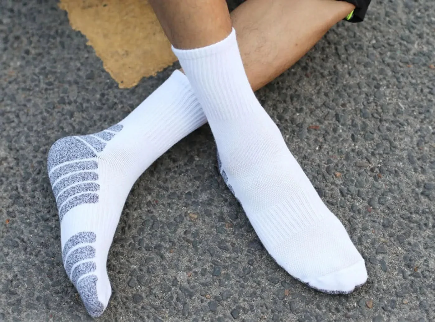 FitVille Men's Mid-Calf Athletic Socks 3-Pair Bundle - Image 16